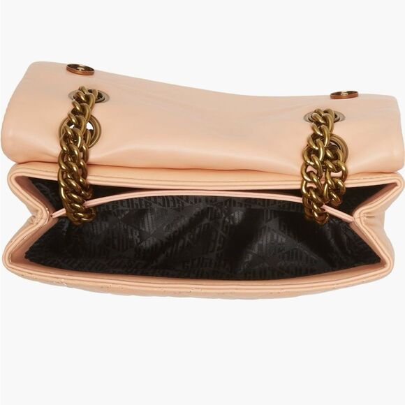 KURT GEIGER london Brixton lock shoulder bag, light pastel orange bag - Picture 3 of 11